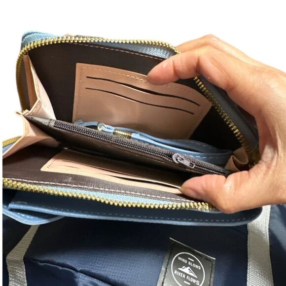 Gray Mini Bag Multi Compartment Crossbody Shoulder Bags NEW - Picture 4 of 4